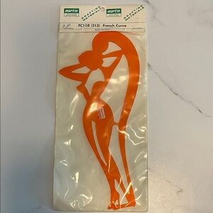 Martin French Curve Orange Drafting Stencil